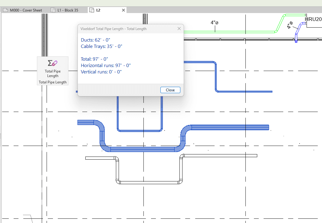 Total Pipe Length Screenshot 3